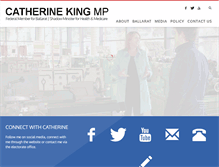 Tablet Screenshot of catherineking.com.au